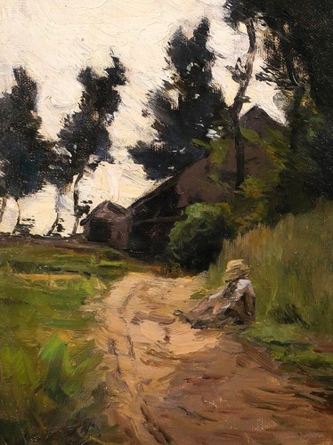 Joseph-Charles François GEMÄLDE Landschaft Barbizon Impressionismus Belgien - Bild 8 von 10
