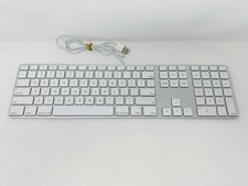 Genuine Apple A1243 Wired Standard USB Keyboard w/Numeric Keypad White - Works