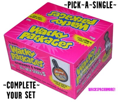 2007 Wacky Packages All New Series 5 {ANS5} ~PICK~A~SINGLE~ Sticker Card