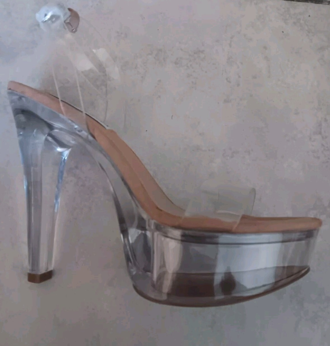 New Steve Madden 6.5 Heel Clear Platform JULIEN Ankle Sexy