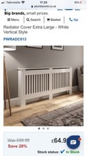 Plumbworld radiator cover XL white 