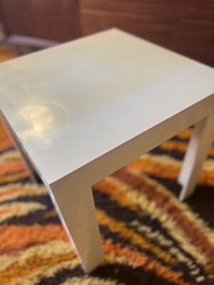 Vintage 1970s SYROCO Parsons End Side Table  16x16x16