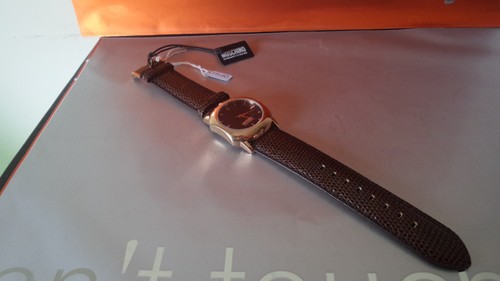 O14-185 Originale Orologio Moschino Uomo Cheap and Chic Pelle Watch Uhr  Montre | eBay
