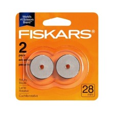 FISKARS 28mm Rotary Blades, 2ct