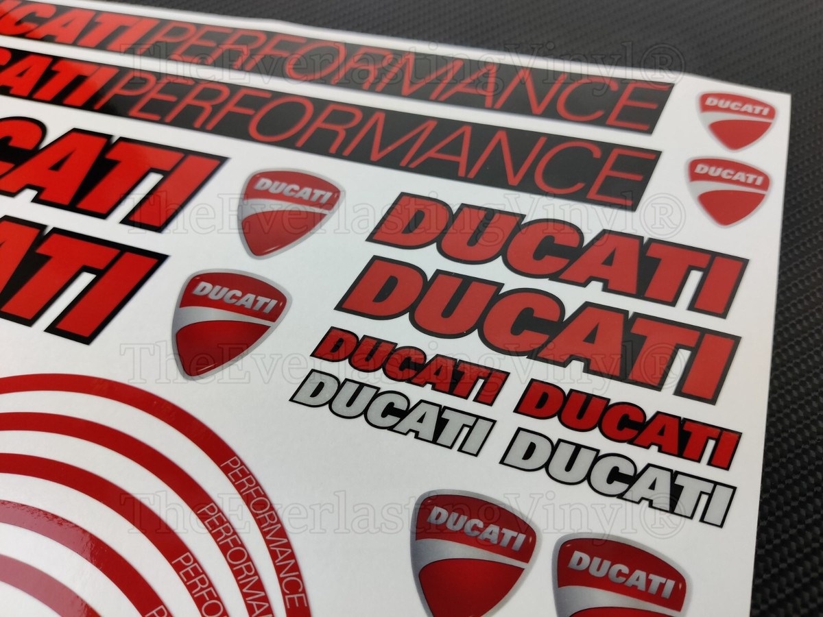 Stickers Décoratifs Performance Rouge / Noir pour carénages Supérieure