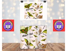 Kinda Cute Kinda Psycho 20oz Skinny Insulated Tumbler Metal Straw- BullyMugs