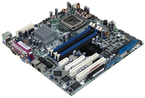 ASUS P5CR-VM LGA775 4x DDR2 2x PCIe 2x PCI mATX MAINBOARD - Bild 2 von 2