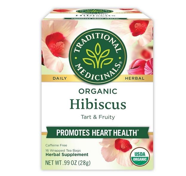 Traditional Medicinals Tea, Organic Hibiscus, Supports Your Cardiovascular Syste
