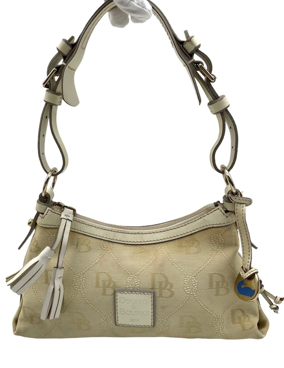 DOONEY AND BOURKE Signature Bag Beige Leather Mini East West