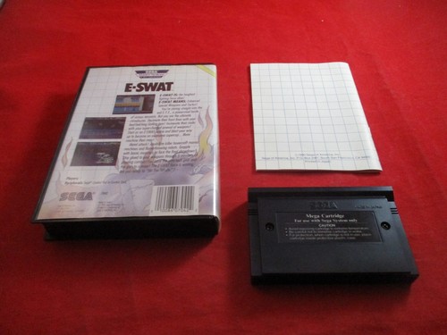 E-SWAT (Sega Master System 1990) COMPLETO con caja de juego manual ¡FUNCIONA! - Imagen 2 de 3