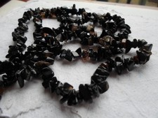 CHIPS ~  Onyx ~ 34" strand ~ chunky