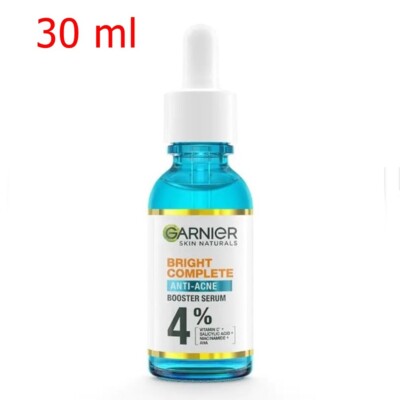 1x 30ml Garnier Bright Complete Anti-Acne Blemish Booster Serum Facial Skin Care