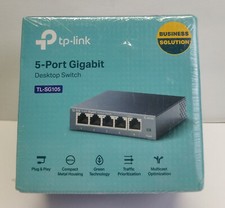 New Sealed TP-LINK TL-SG105 5 Port Gigabit 4 PoE Desktop Switch