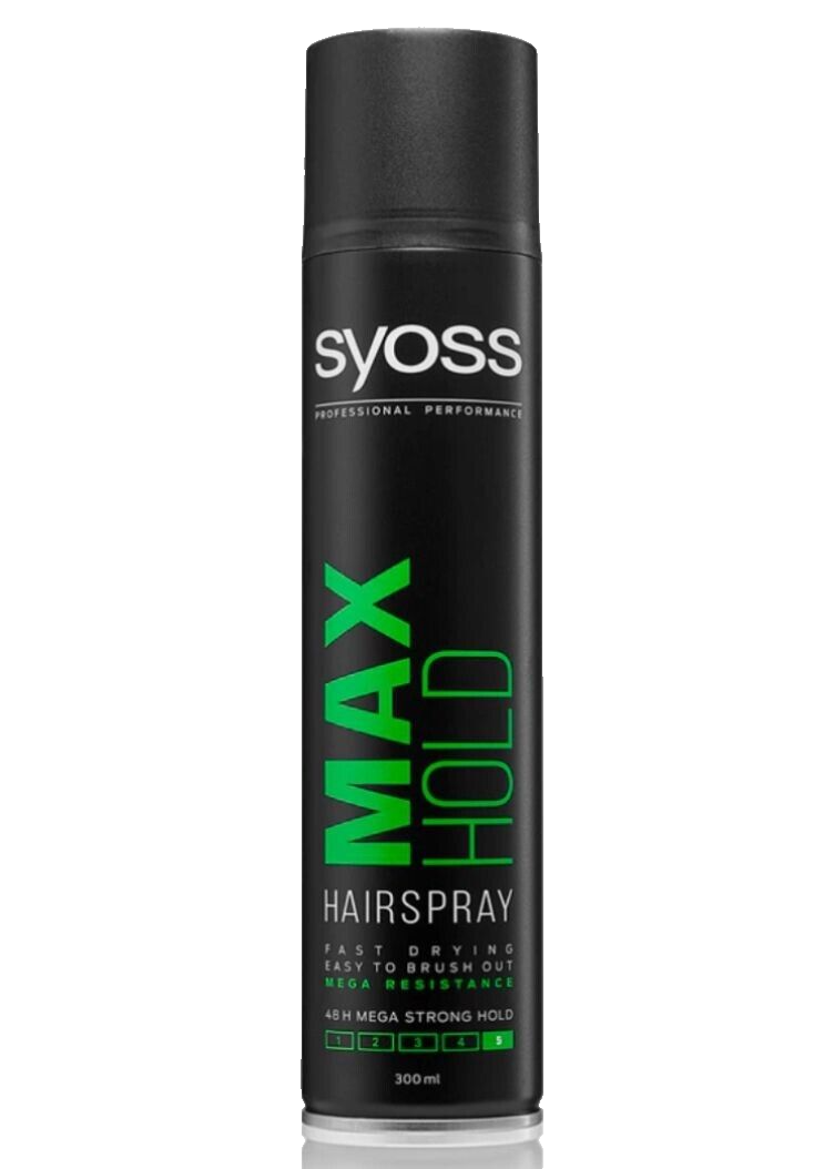 Syoss Max Hold hairspray with extra strong hold, 300ml