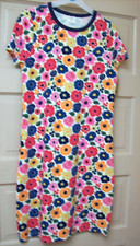 Touched By Nature Short-Sleeve "Flowers" Dress. Med. NWT!