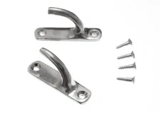 12 Pairs Of Curtain Drape Tie Hold Backs Modern Chromed 45 X 10 X 25mm Onestop