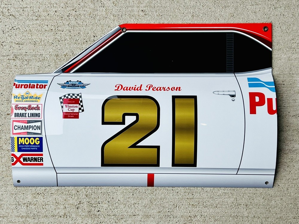 WOW! Curved David P. #21 Mercury RACE CAR Door Style 3D Sign