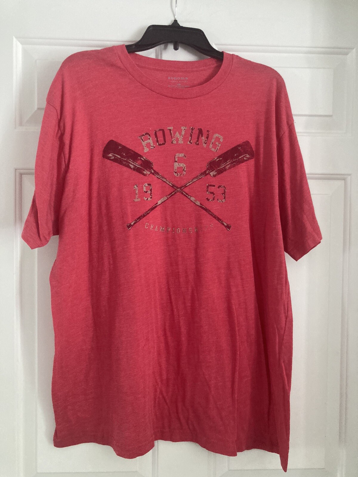 FILA T shirt uomo Sonoma canottaggio rosso taglia 2 Xb