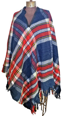 Vtg Faribo Plaid Blanket-Zipper For Poncho Option 50''×60  Original Bag