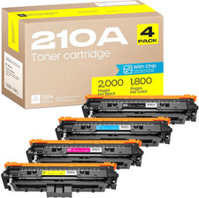 210A Toner Cartridge with Chip for HP Color LaserJet Pro 4201 MFP 4301 Series