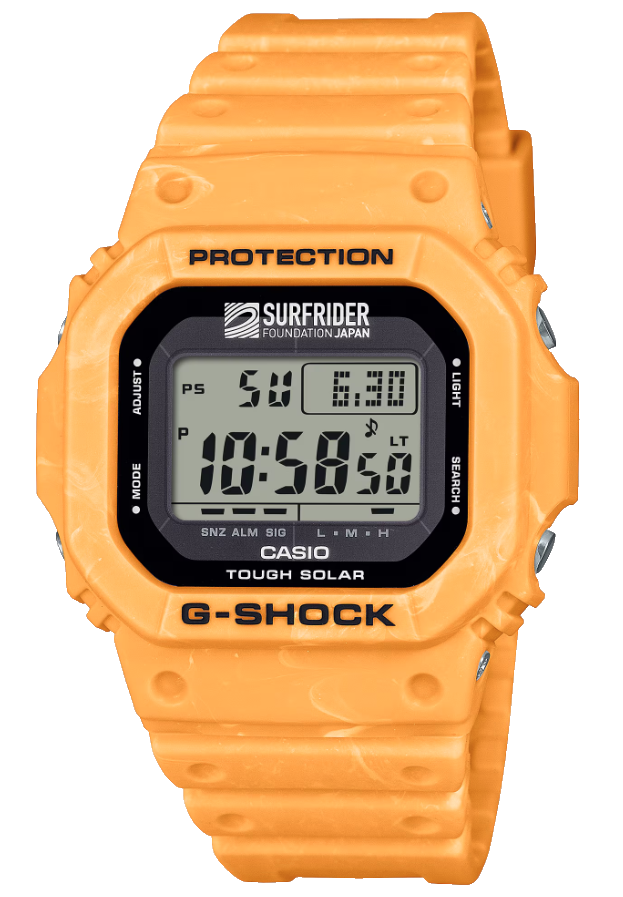 Casio G-Shock Surfrider Digital Dark Yellow Resin Unisex Watch