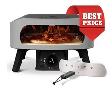 Forno Pizza a Gas 13” Cozze 30mbar Acciaio Inox | Pietra Cordierite | Termometro