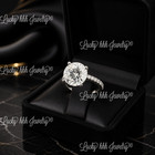 4.48 ct 14k White Gold Ladies Lab Grown Diamond Ring Engagement Wedding E VVS2 — photo 8