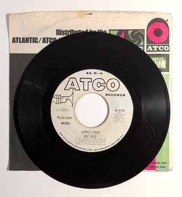 Bee Gees   Lonely Days *PROMO* 45 RPM Vinyl ATCO 1970 Promo Mono/Stereo 45-6795