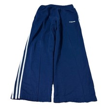 Vintage Y2K Adidas Baggy Pleated Track Pants Navy Size Small