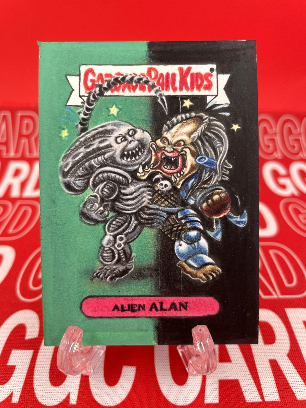 GGC Studio garbage pail kids Artist Hand Drawn Auto Sketch Card 1/1