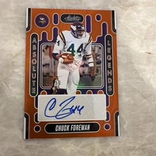 2024 Absolute Chuck Foreman Legends Orange Auto /50 Vikings HOF SSP 📈 🔥
