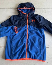 Boy's UNDER ARMOUR Size YMD 10-12 Fleece Light-weight Hooded Jacket