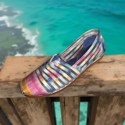 Skechers Bobs Plush Sunset Feels Memory Foam Rainbow Loafers Size 6