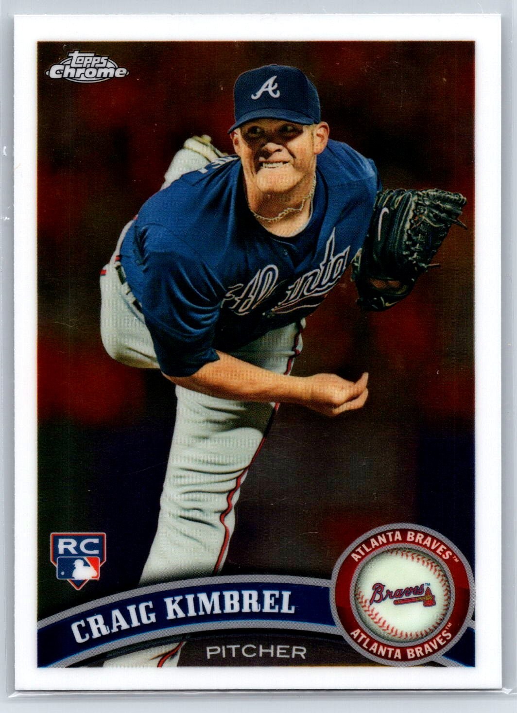 2011 Topps Chrome Craig Kimbrel #195 Rookie RC Atlanta Braves - New York Mets
