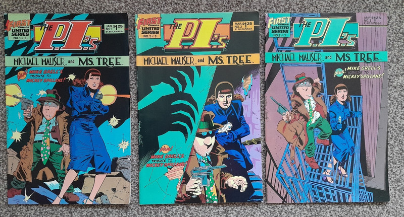 First Comics: The P.I.'s - Michael Mauser & Ms. Tree #1-3 (FULL LIMITED SERIES)