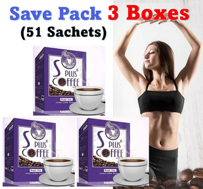 3x S Plus Coffee brand Bota-P Slimming Accelerate Burning Controls Weight Health