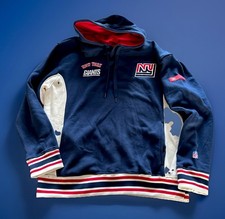 New York Giants NFL Throwback Vintage Hoodie Sweatshirt XL NWT UltraGame