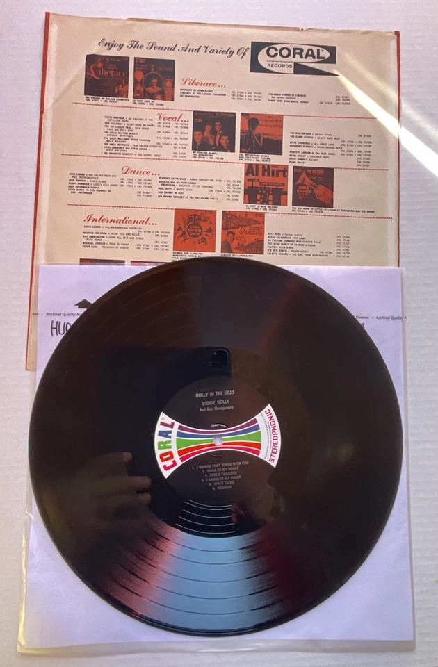 Buddy Holly-Holly In The Hills Original-Mono-Vinyl-LP-Record-Album. - Image 4 of 4