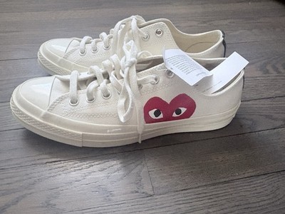 70 Comme des Garçons Play x Chuck 70 Converse Low 'Milk' 2023 A08795C Unisex 9.5