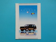 Prospekt / Katalog / Broschüre - Chevrolet Blazer - 1994