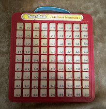 Vintage Touch And Tell Me Addition and Subtraction Press and See Board