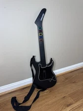 Guitar Hero Kramer Striker Red Octane Wireless PS2 PS3 Black No Dongle 95119.805