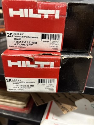 Hilti 4.5 Cut Off Wheels 2  25 Packs