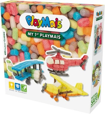 Playmais BASIC My 1st Flight Bastelset Motorik-Spielzeug 650 Stück Anleitung 3+
