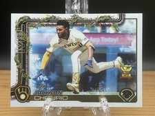 2025 Topps Holiday Jackson Chourio  Holliday Cookie Back Variation Brewers