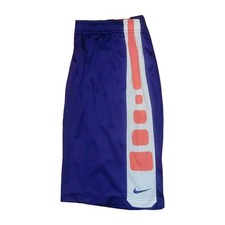Nike Dri-fit Elite Youth Large Purple Orange Basketball / Athletic Shorts