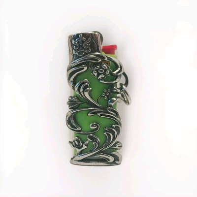 SILVER DRAGON | Lightercase For Small BIC-lighter (J5)