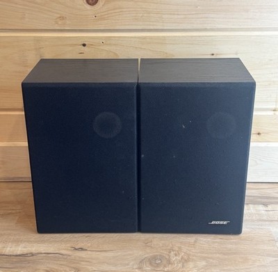 BOSE Model 21 Speaker System Speakers Pair Bookshelf Black Tested Working