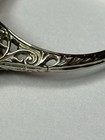 18k White Gold Pearl Filigree Ring Vintage Art Deco Style Approx. Size 6.5 — photo 4