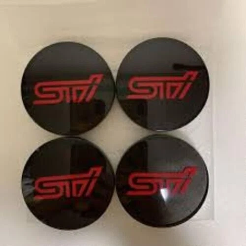 SUBARU Genuine Aluminium Wheel Center Cap "STI" WRX STI VAB 15-21 28821FE141 x4 - Image 2 of 3